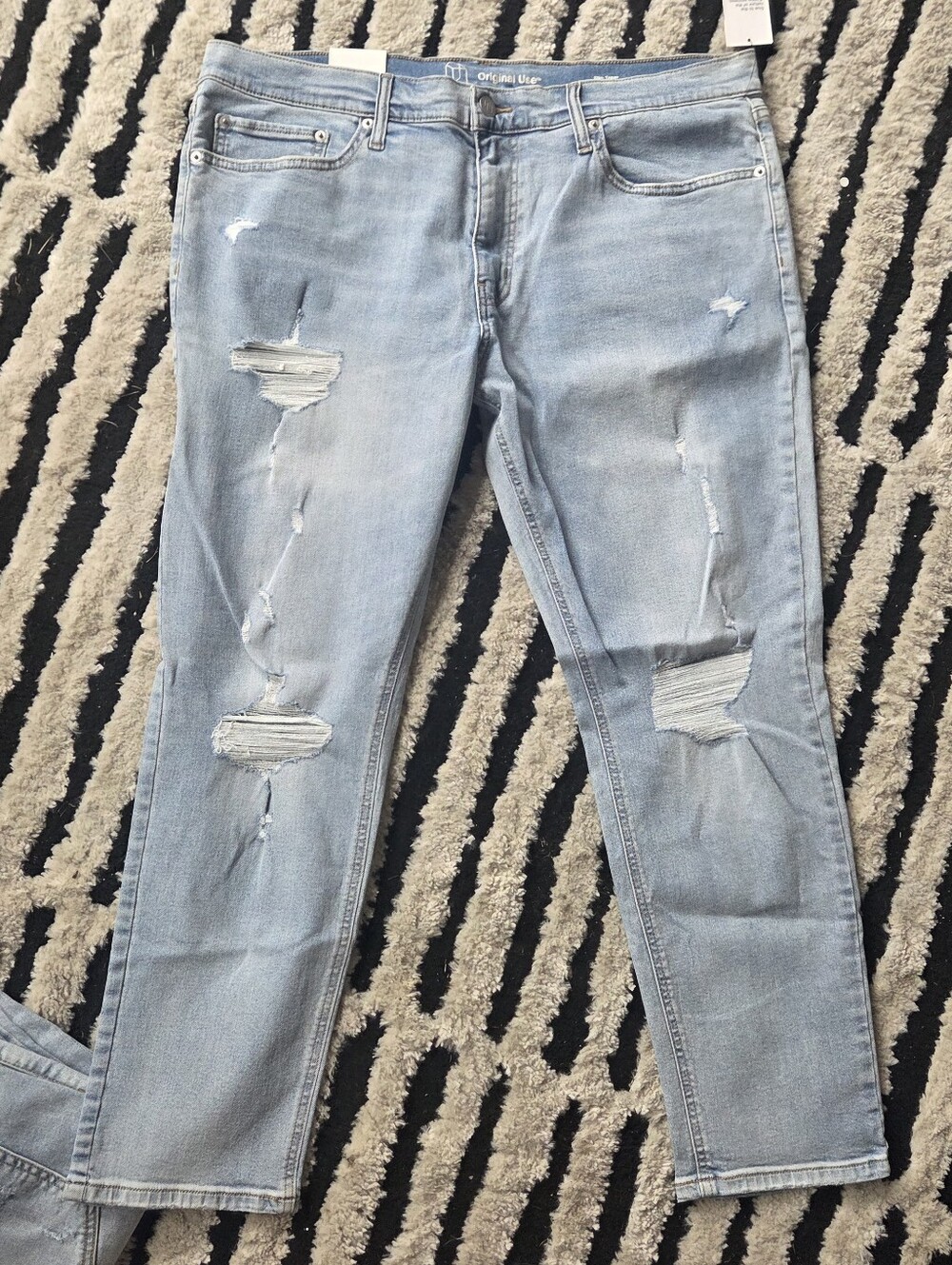 NWT Original Use Slim Taper Light Blue Men’s Jeans multiple sizes - Picture 3 of 12